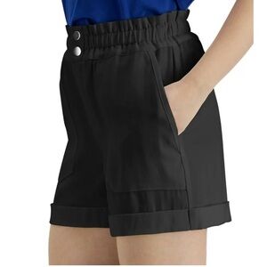 INC International Concepts Black High Rise Waist Shorts